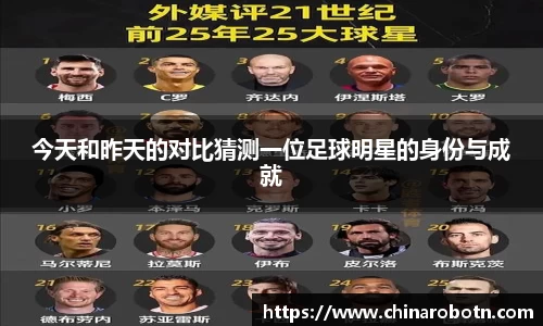 今天和昨天的对比猜测一位足球明星的身份与成就
